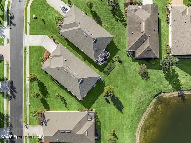 drone / aerial view featuring a residential view