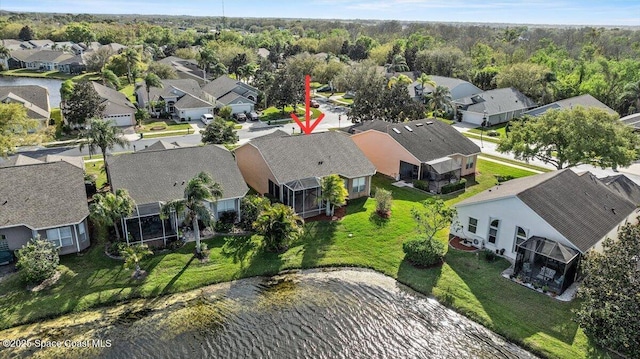 birds eye view of property featuring a residential view