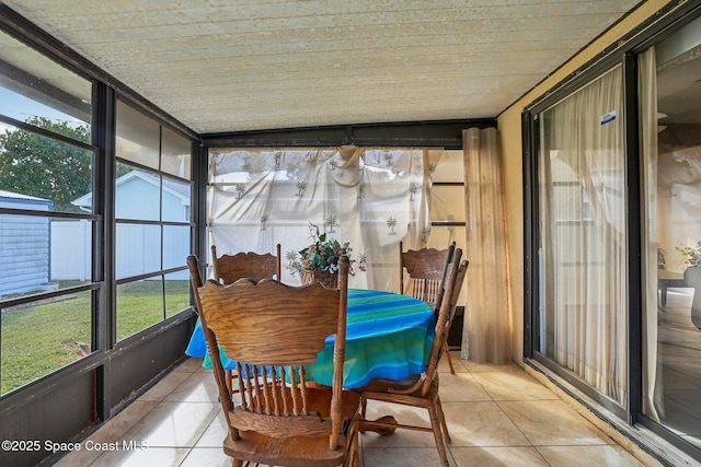 view of sunroom