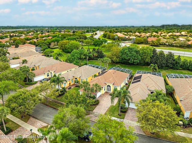 drone / aerial view featuring a residential view