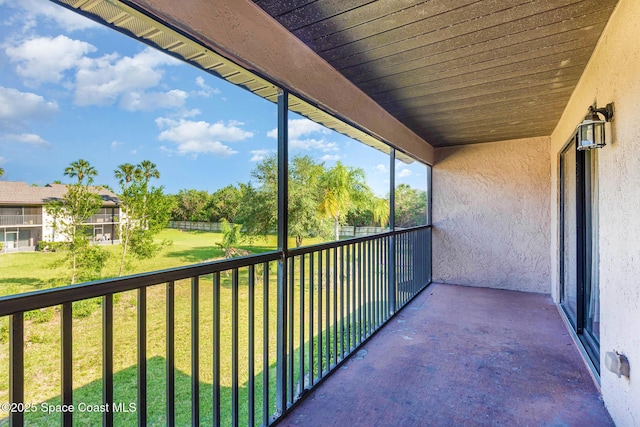 view of balcony