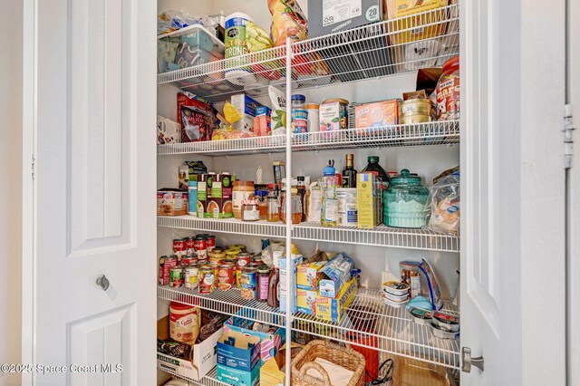 view of pantry