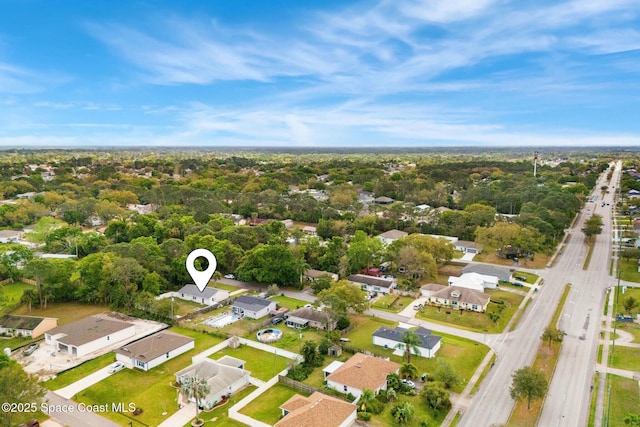 bird's eye view featuring a residential view