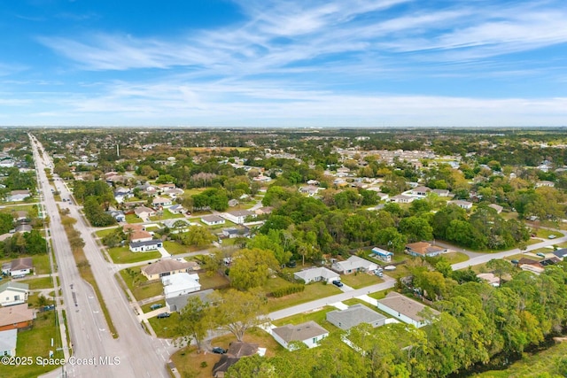 aerial view featuring a residential view