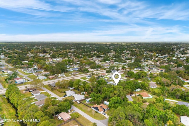 drone / aerial view featuring a residential view