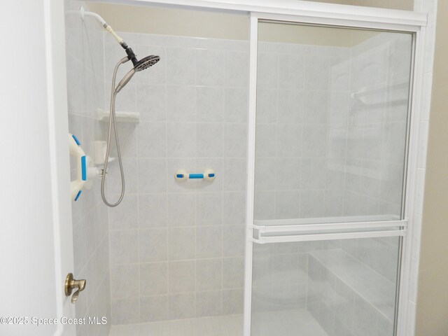 4590 Brantford Ct, Rockledge, FL 32955 - bathroom featuring a stall shower