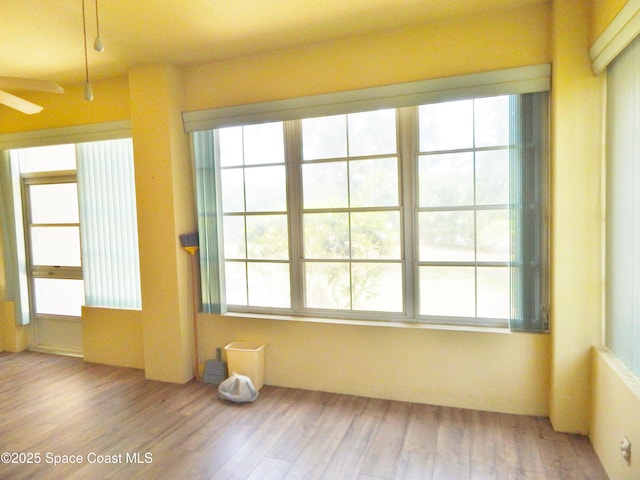 4590 Brantford Ct, Rockledge, FL 32955 - spare room featuring wood finished floors and ceiling fan