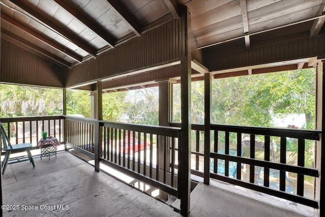 16 S St, Rockledge, FL 32955 - exterior space featuring vaulted ceiling