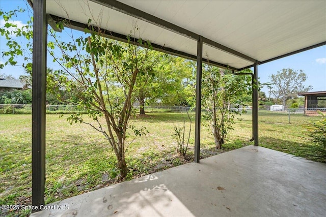 view of patio / terrace with a fenced backyard