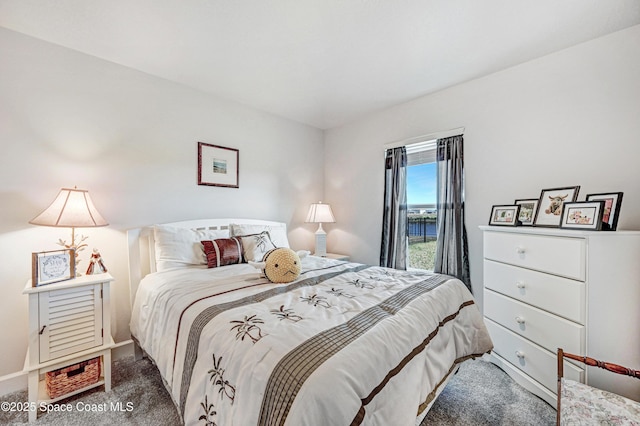 bedroom featuring carpet floors