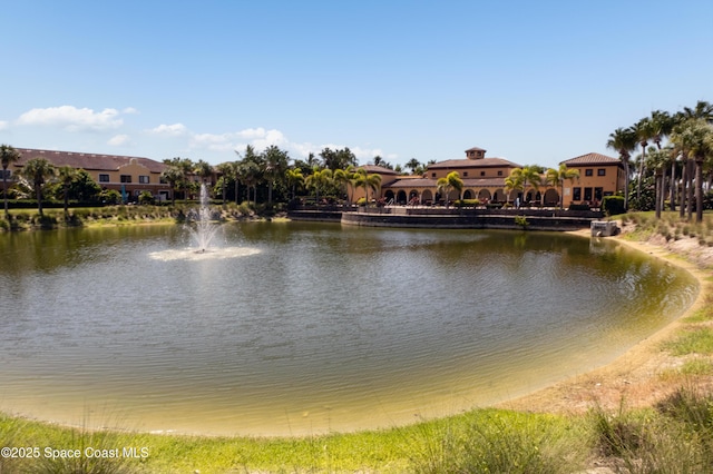 view of water feature