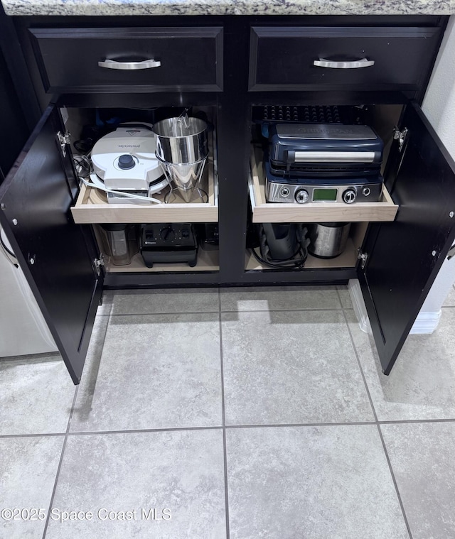interior details with stone counters