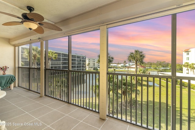 view of sunroom