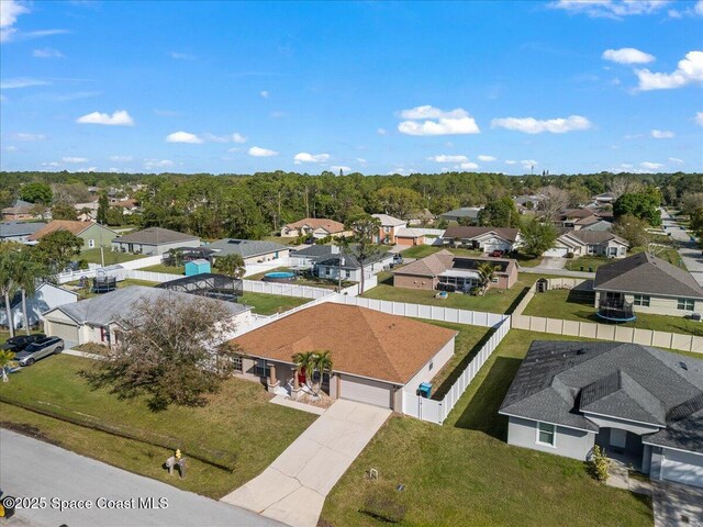 birds eye view of property featuring a residential view