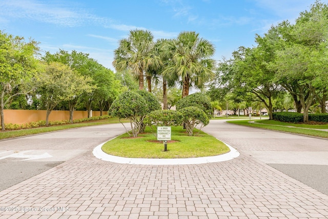 view of community featuring driveway