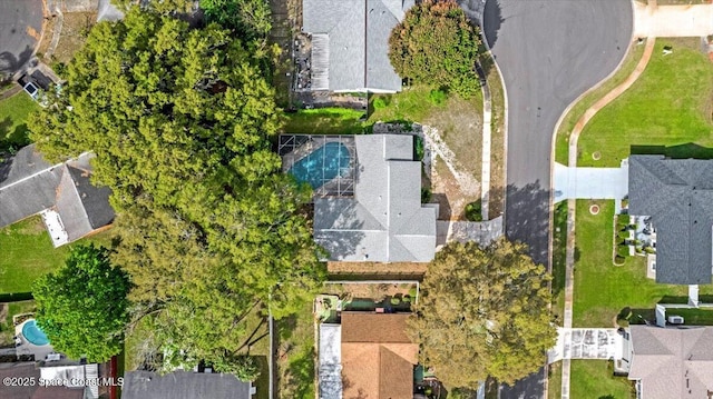 drone / aerial view featuring a residential view