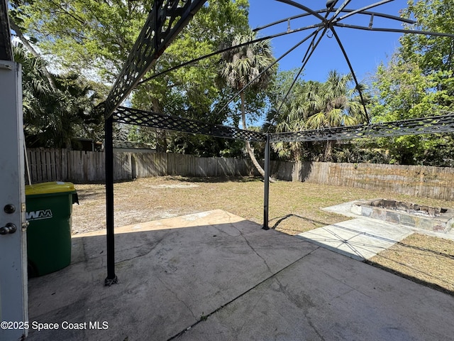 view of patio / terrace featuring a fenced backyard