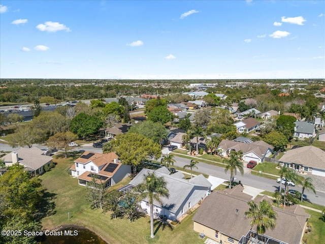 drone / aerial view with a residential view