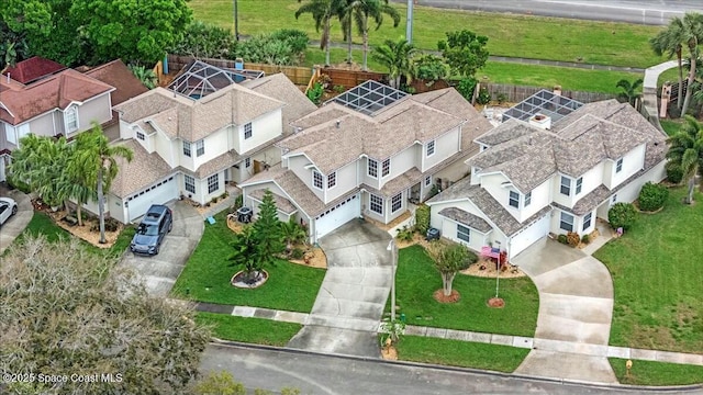 birds eye view of property featuring a residential view