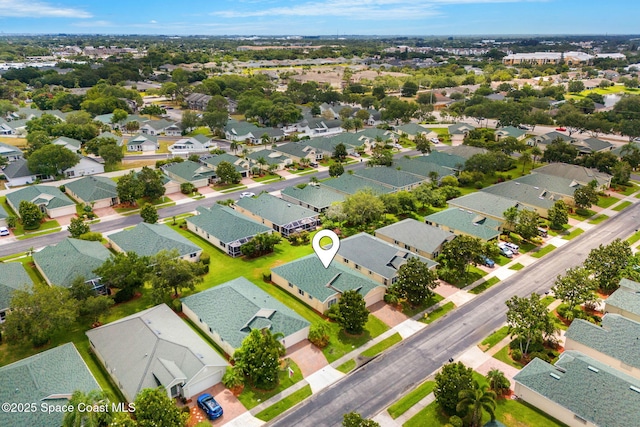 aerial perspective of suburban area
