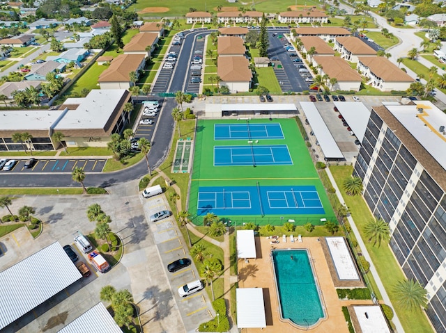 birds eye view of property featuring a residential view