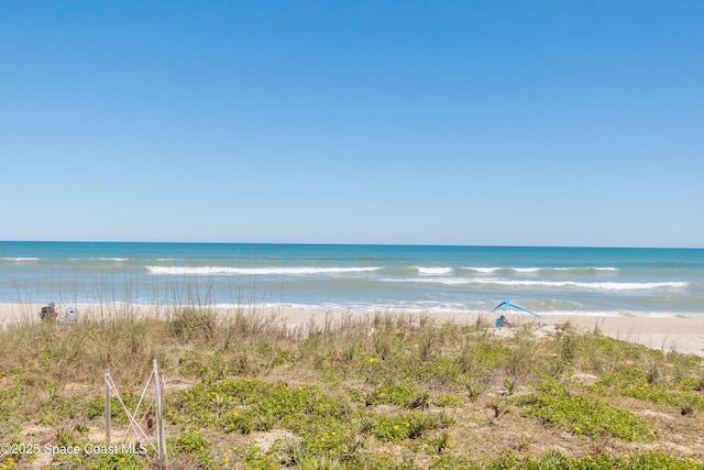 property view of water with a view of the beach