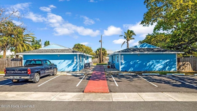 exterior space featuring fence