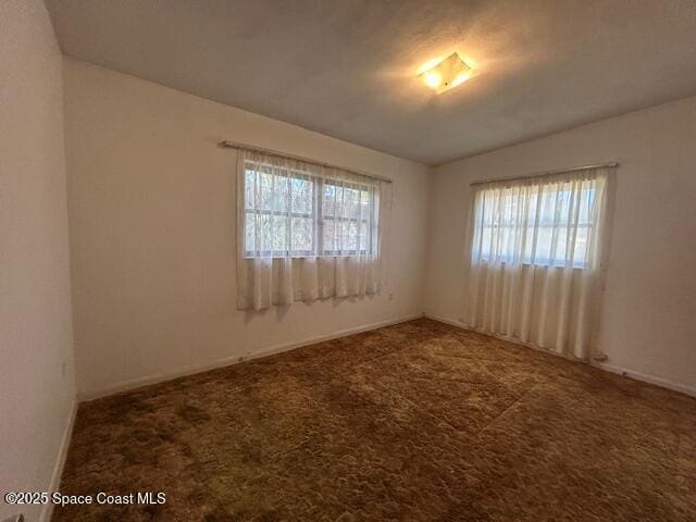 unfurnished room with a wealth of natural light and carpet floors