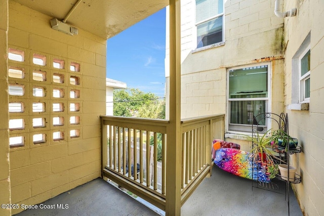 view of balcony