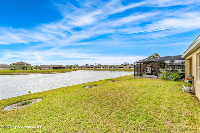 property view of water featuring a residential view