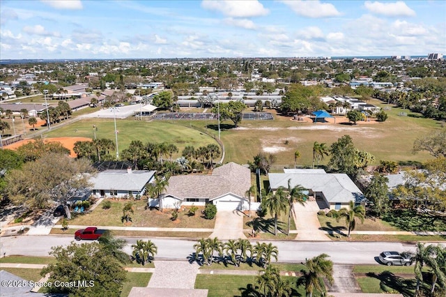 bird's eye view with a residential view