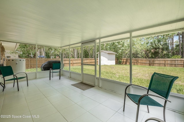 view of sunroom