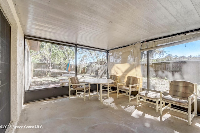 view of sunroom / solarium