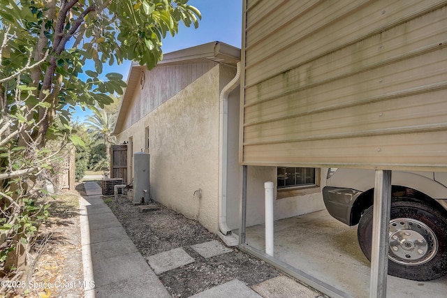 view of property exterior featuring stucco siding