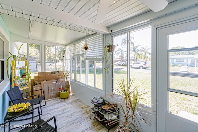 sunroom with a wealth of natural light