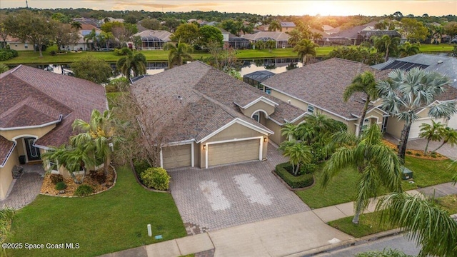 birds eye view of property featuring a residential view