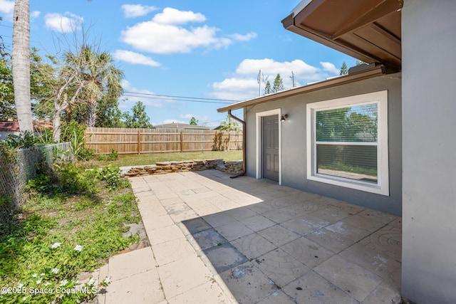 view of patio / terrace featuring a fenced backyard