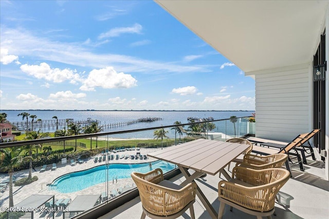 225 Strand Dr Unit 401, Melbourne Beach, FL 32951 - balcony featuring a water view