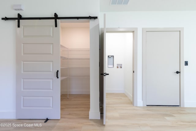 closet featuring visible vents