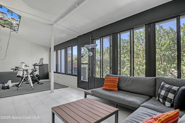 view of sunroom / solarium