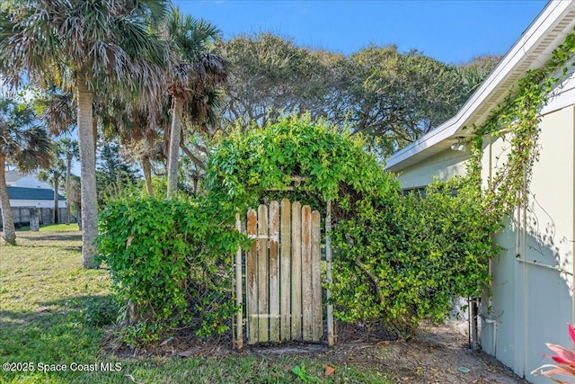 view of outdoor structure with fence