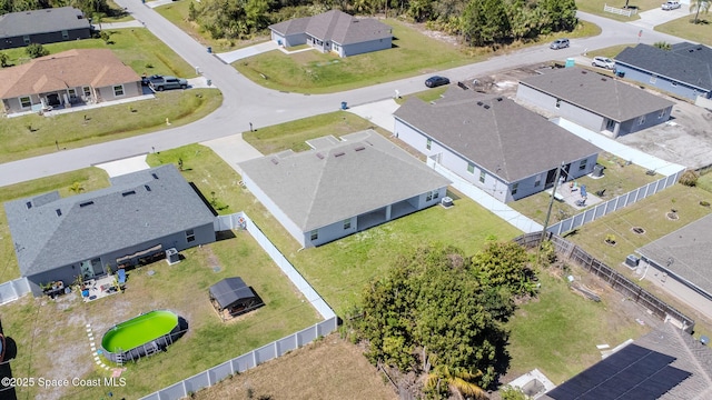 aerial view featuring a residential view