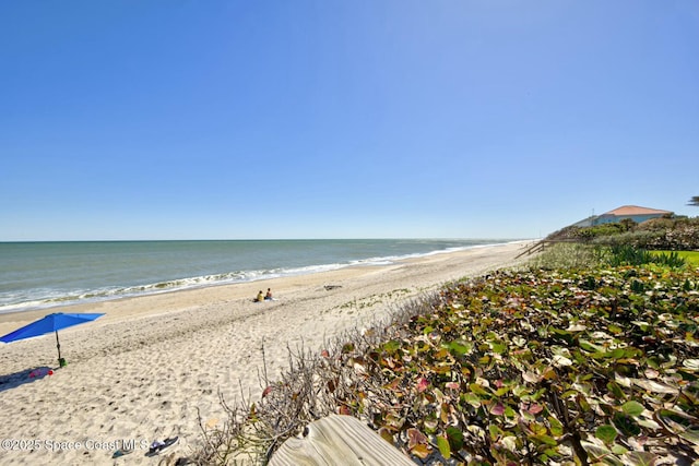 water view featuring a view of the beach