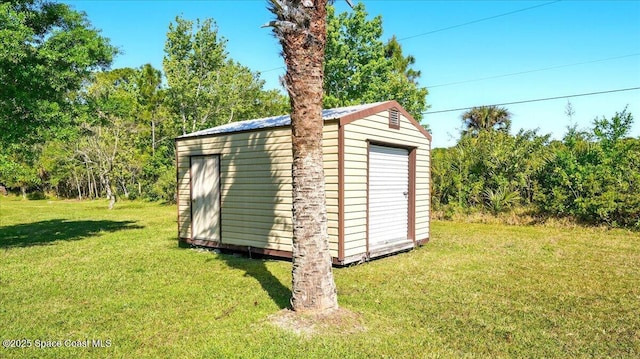 view of shed