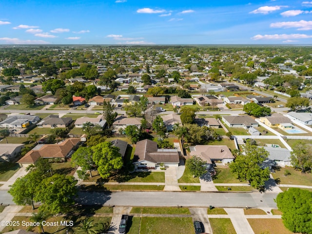 bird's eye view featuring a residential view