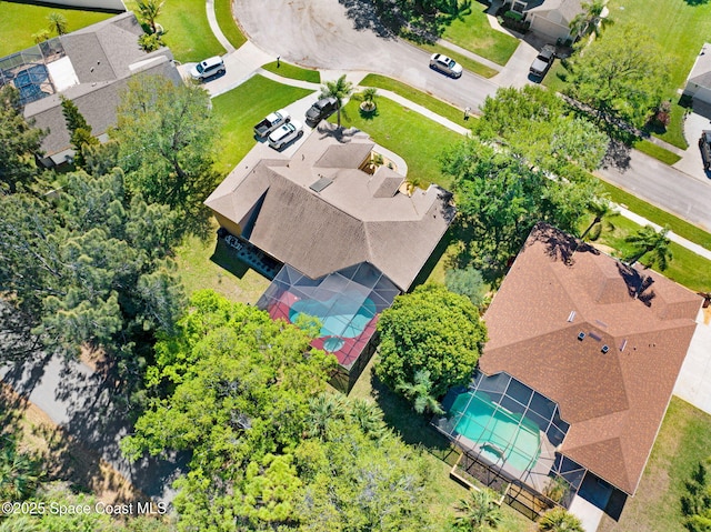 bird's eye view featuring a residential view