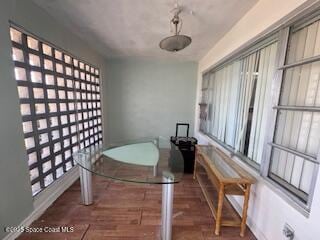 dining area featuring wood finished floors