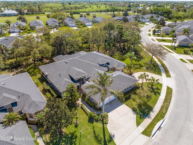 drone / aerial view featuring a residential view