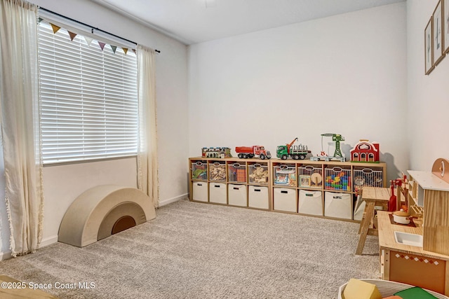 playroom featuring carpet