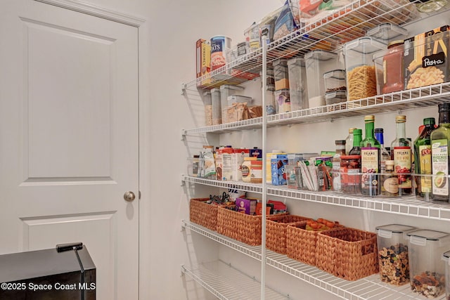 view of pantry